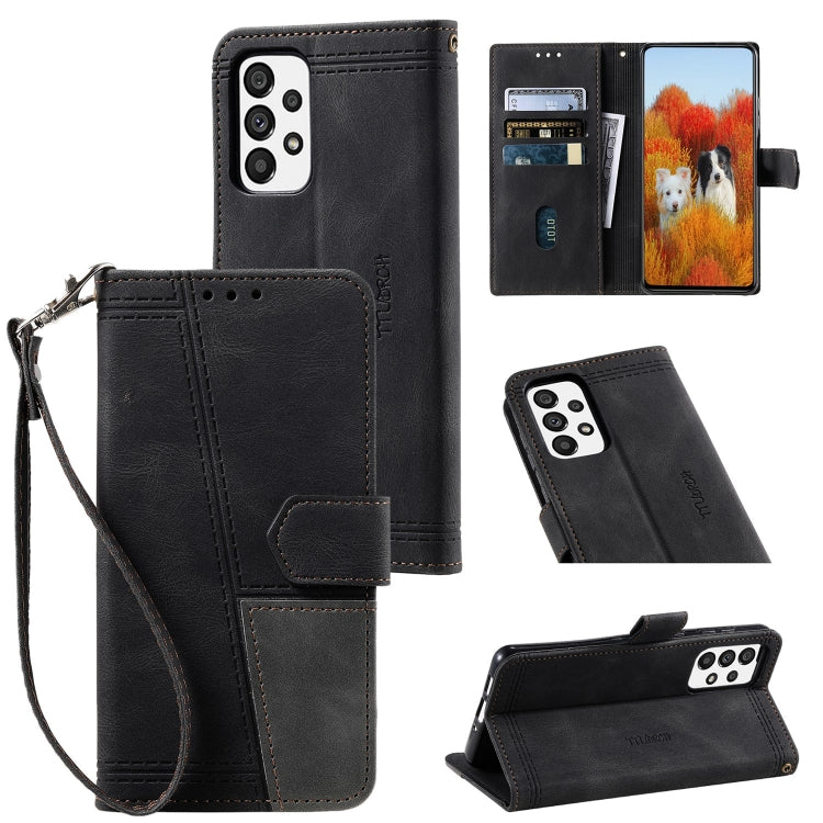 For Samsung Galaxy A33 5G Splicing Leather Phone Case