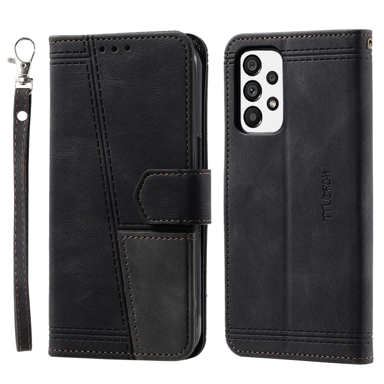 For Samsung Galaxy A33 5G Splicing Leather Phone Case