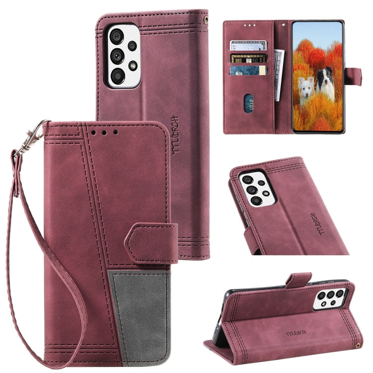 For Samsung Galaxy A53 5G Splicing Leather Phone Case