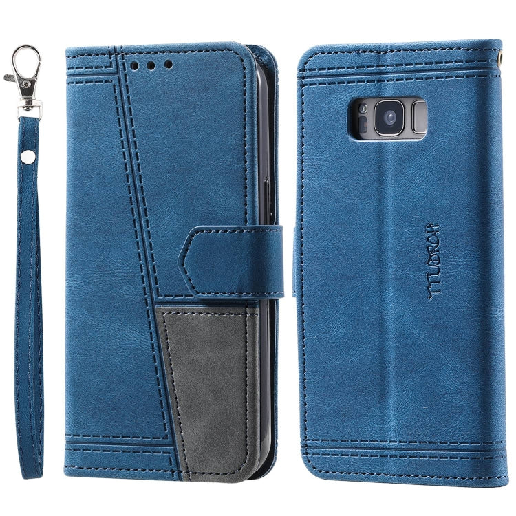 For Samsung Galaxy S8+ Splicing Leather Phone Case