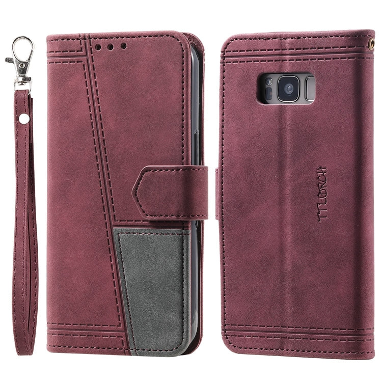 For Samsung Galaxy S8+ Splicing Leather Phone Case