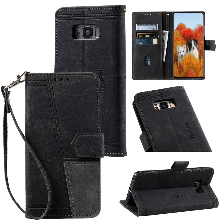 For Samsung Galaxy S8+ Splicing Leather Phone Case