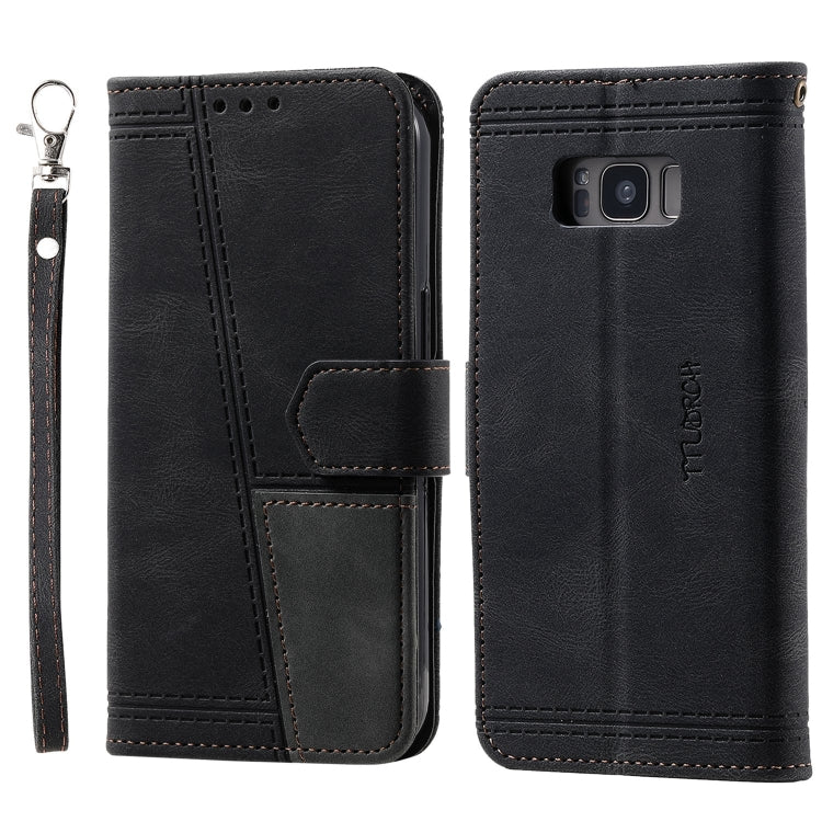 For Samsung Galaxy S8+ Splicing Leather Phone Case