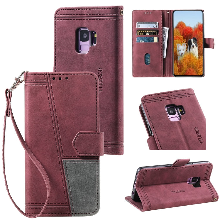 For Samsung Galaxy S9 Splicing Leather Phone Case