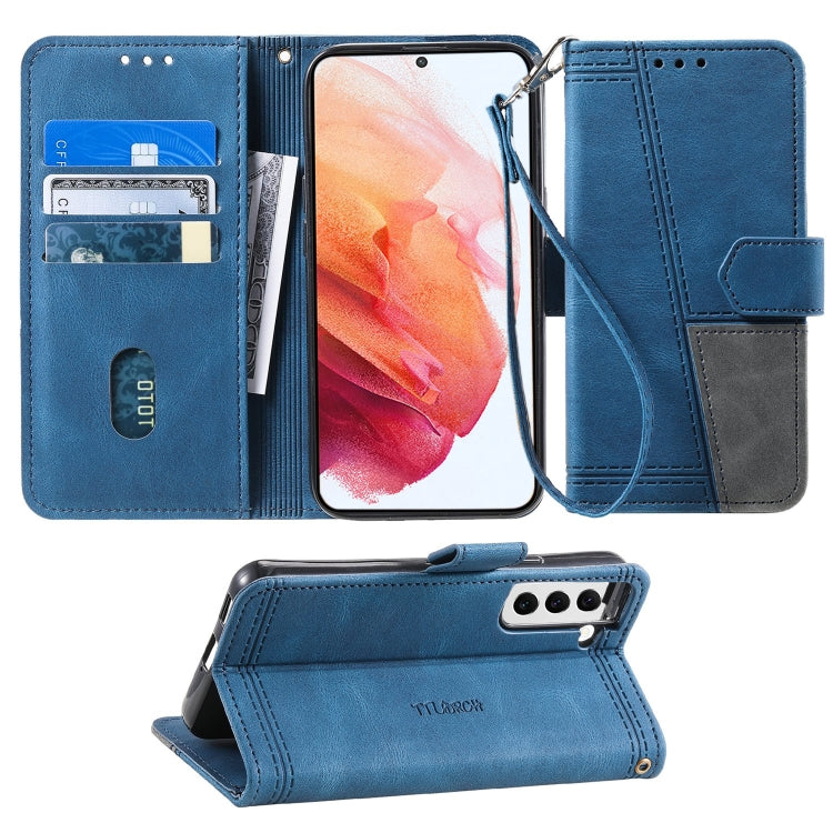 For Samsung Galaxy S21 5G Splicing Leather Phone Case