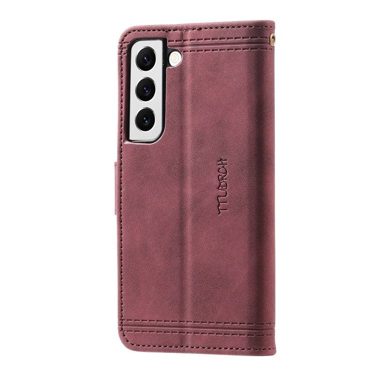 For Samsung Galaxy S21 5G Splicing Leather Phone Case