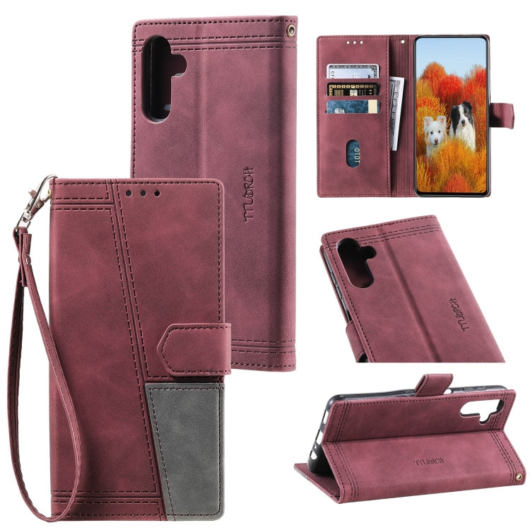 For Samsung Galaxy A13 5G Splicing Leather Phone Case
