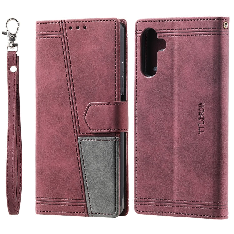 For Samsung Galaxy A13 5G Splicing Leather Phone Case