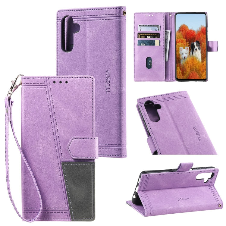 For Samsung Galaxy A13 5G Splicing Leather Phone Case