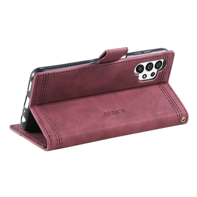 For Samsung Galaxy A32 5G Splicing Leather Phone Case