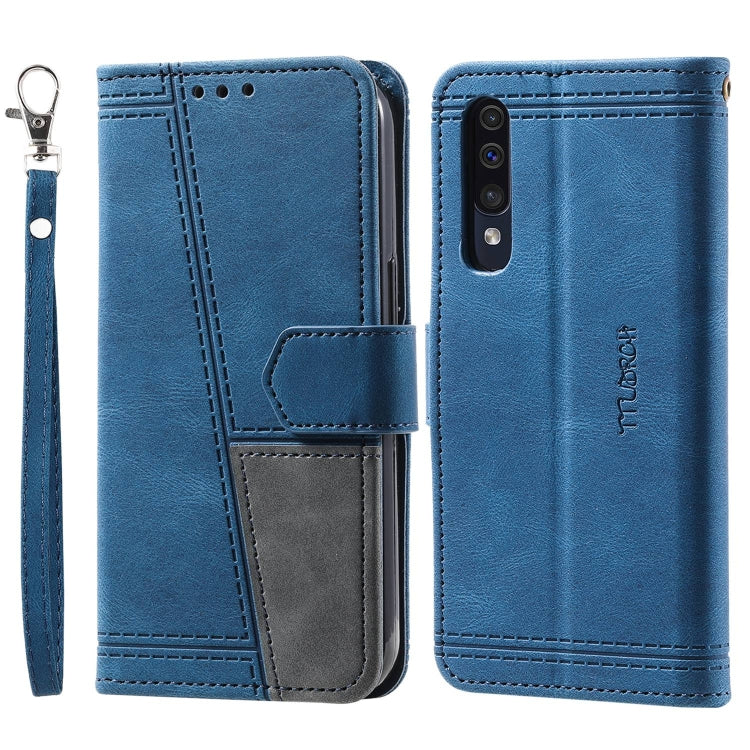 For Samsung Galaxy A50 Splicing Leather Phone Case