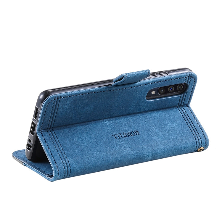 For Samsung Galaxy A70 Splicing Leather Phone Case
