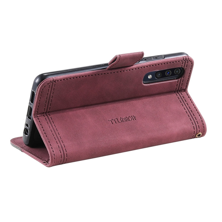 For Samsung Galaxy A70 Splicing Leather Phone Case