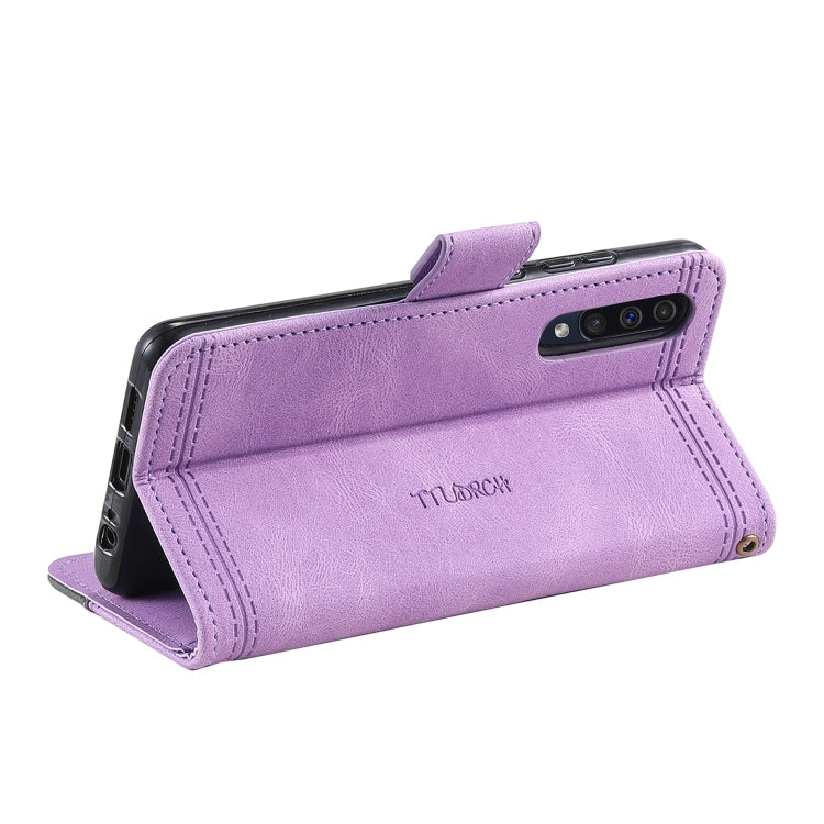 For Samsung Galaxy A70 Splicing Leather Phone Case