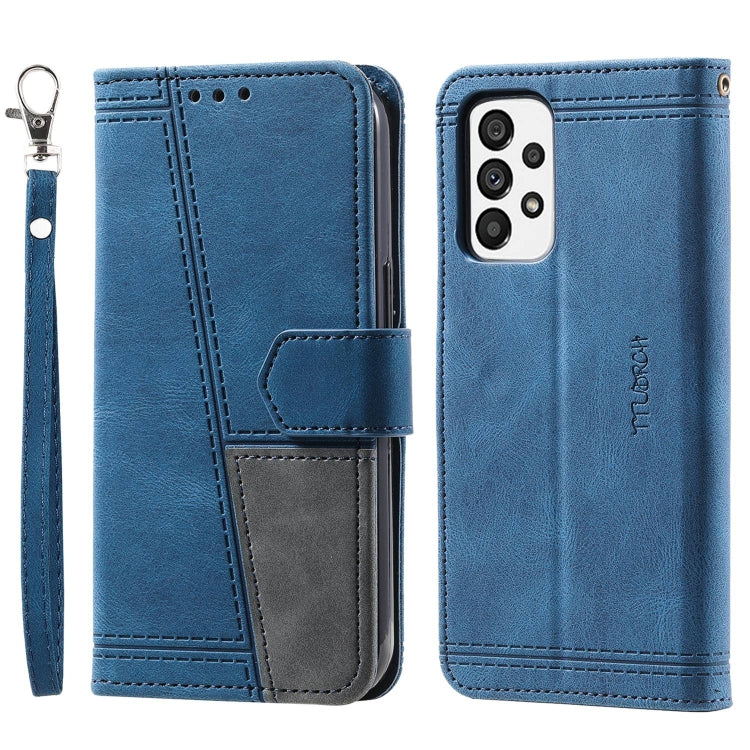 For Samsung Galaxy A72 5G / 4G Splicing Leather Phone Case