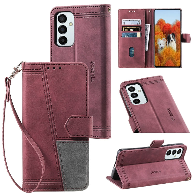 For Samsung Galaxy F23 / M23 Splicing Leather Phone Case