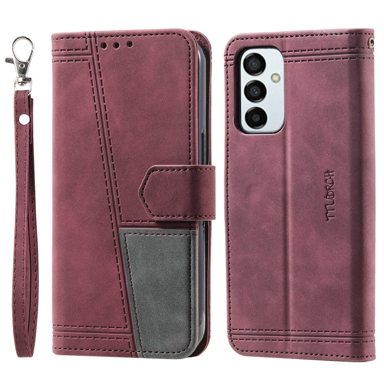 For Samsung Galaxy F23 / M23 Splicing Leather Phone Case