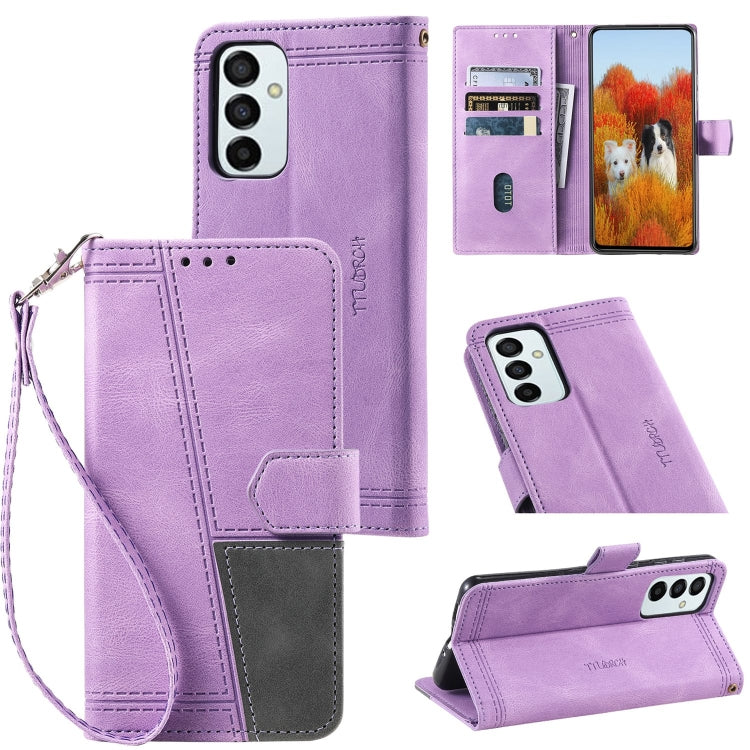 For Samsung Galaxy F23 / M23 Splicing Leather Phone Case