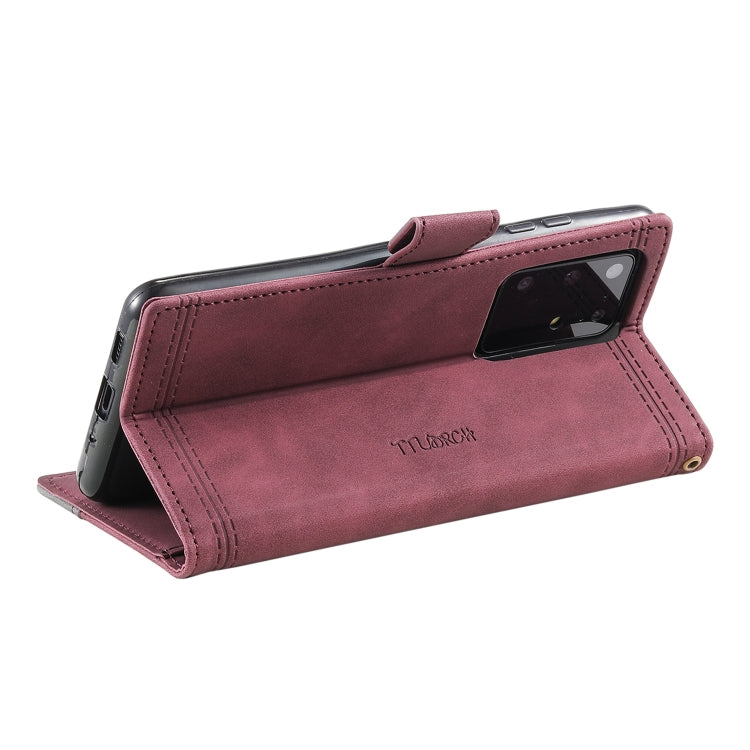 For Samsung Galaxy S20 Ultra Splicing Leather Phone Case