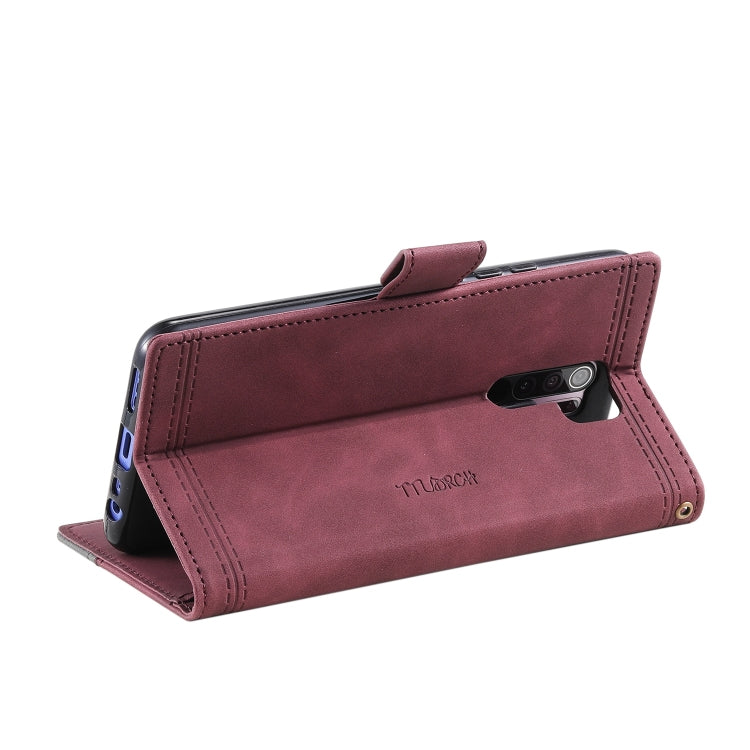 For Xiaomi Redmi 9 Splicing Leather Phone Case