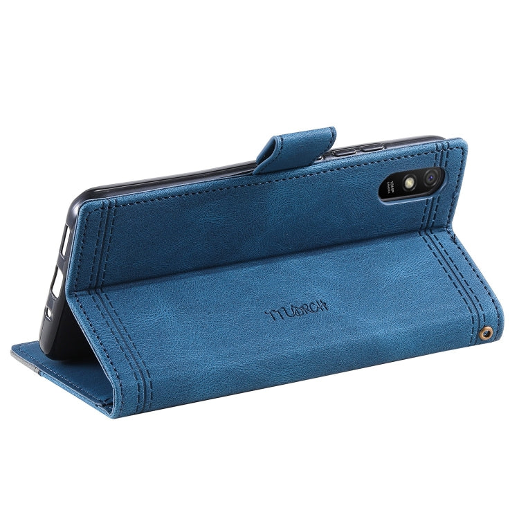 For Xiaomi Redmi 9A Splicing Leather Phone Case
