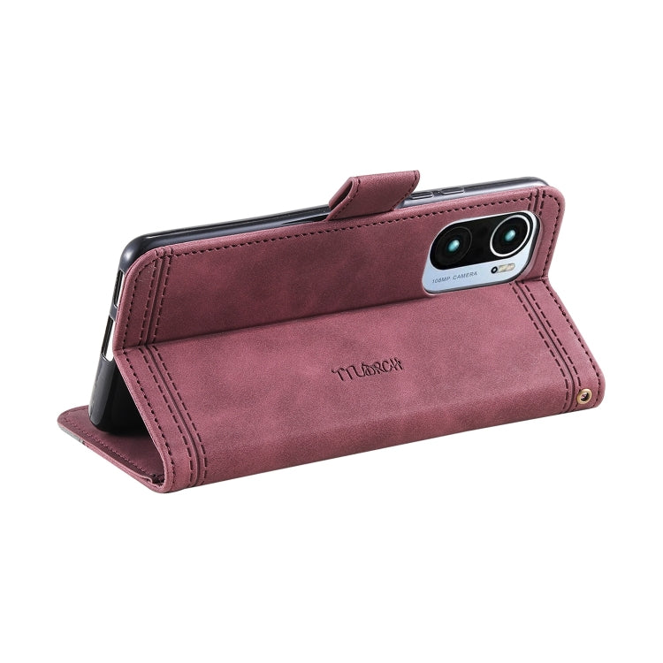 For Xiaomi Redmi K40 Splicing Leather Phone Case