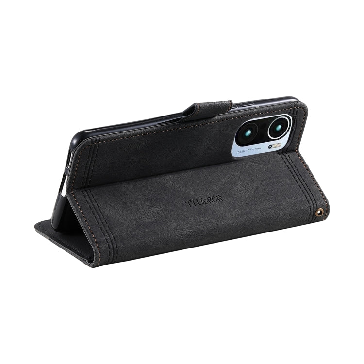 For Xiaomi Redmi K40 Splicing Leather Phone Case