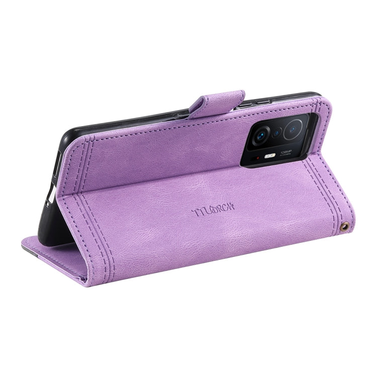 For Xiaomi 11T Splicing Leather Phone Case