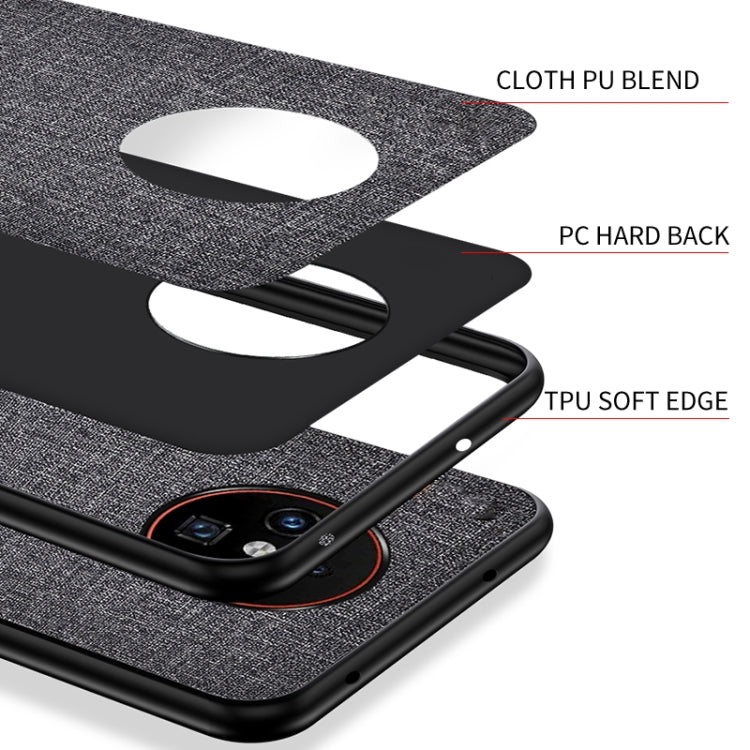 For Honor X30 5G hockproof Cloth Texture PC + TPU Phone Case