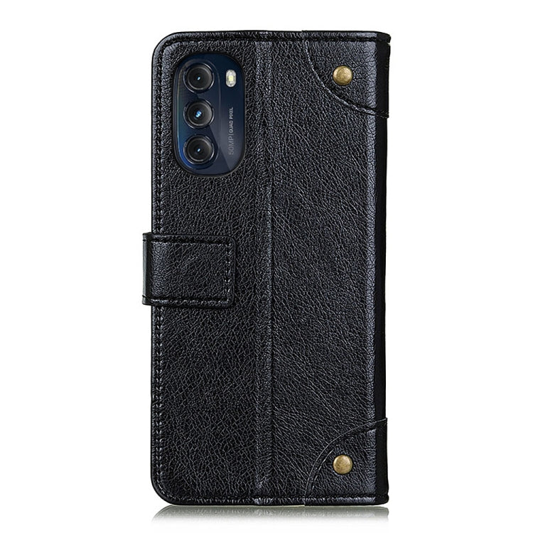 For Motorola Moto G 5G 2022 Copper Buckle Nappa Texture Leather Phone Case