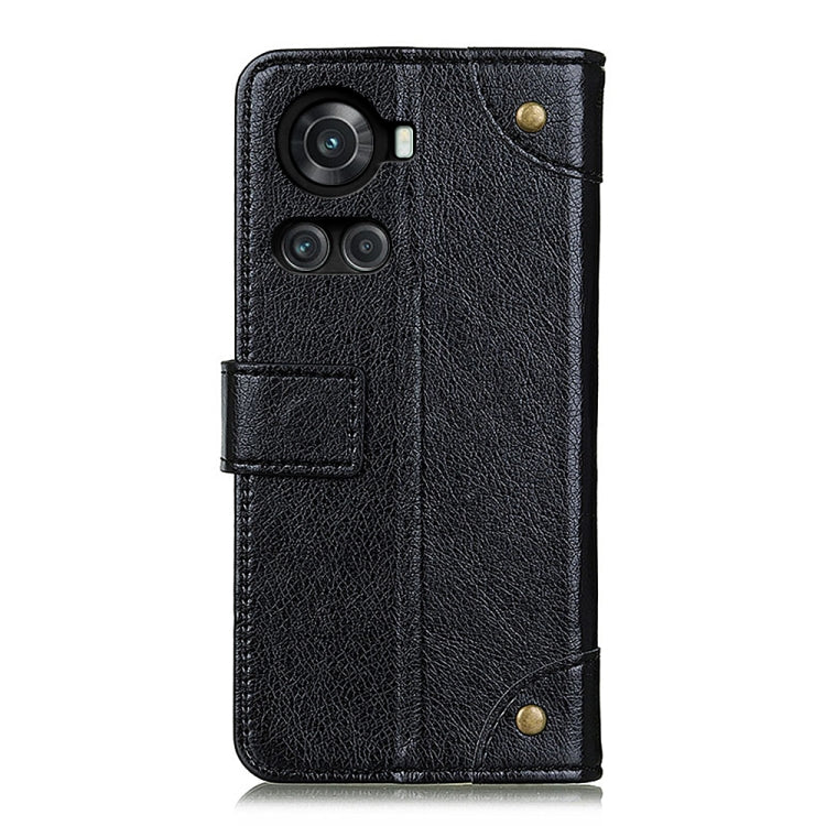 For OnePlus ACE/10R Copper Buckle Nappa Texture Leather Phone Case