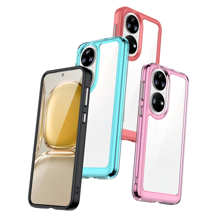For Huawei P50 Colorful Series Acrylic + TPU Phone Case