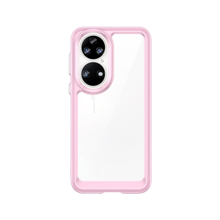 For Huawei P50E Colorful Series Acrylic + TPU Phone Case