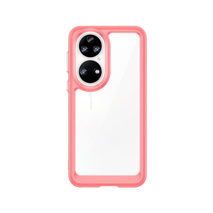 For Huawei P50E Colorful Series Acrylic + TPU Phone Case