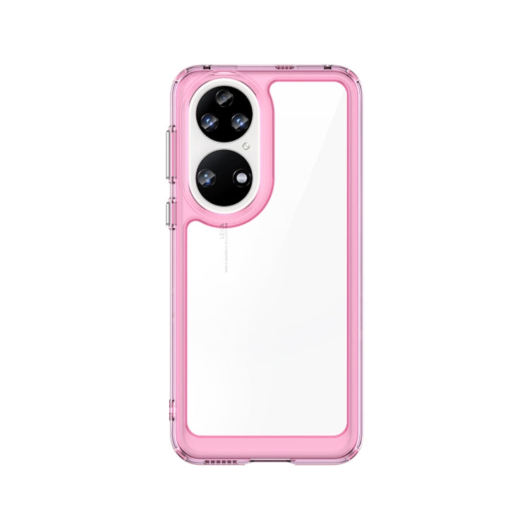 For Huawei P50E Colorful Series Acrylic + TPU Phone Case