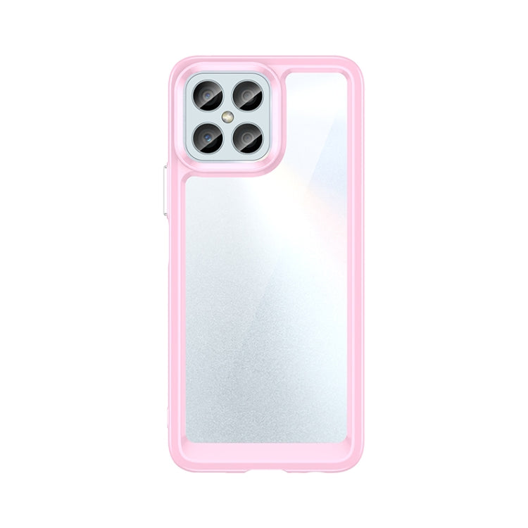 For Honor X8 Colorful Series Acrylic + TPU Phone Case