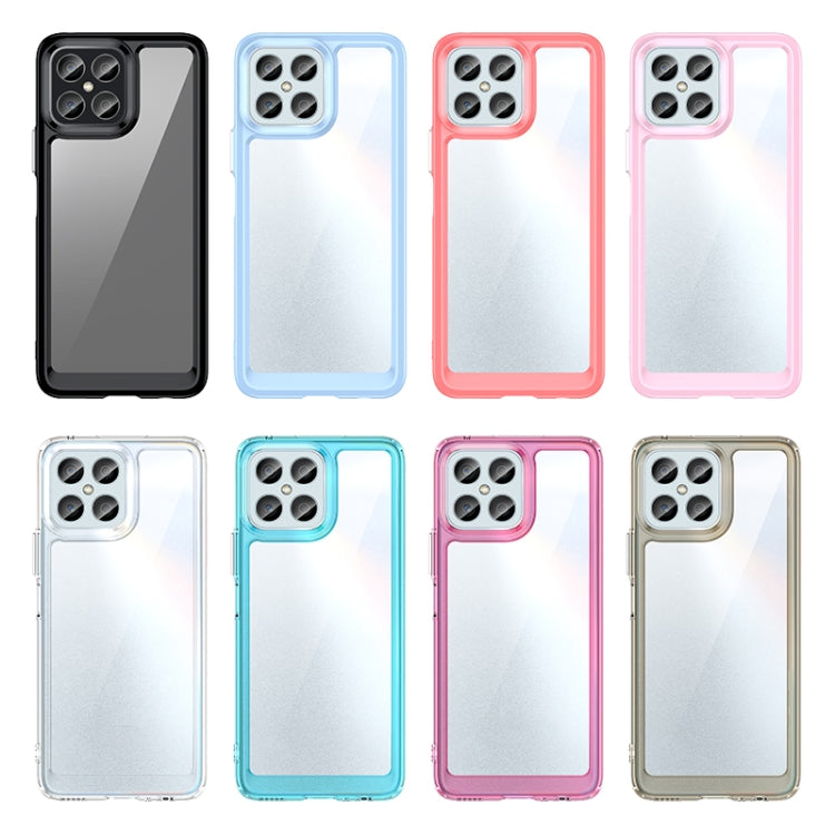 For Honor X8 Colorful Series Acrylic + TPU Phone Case
