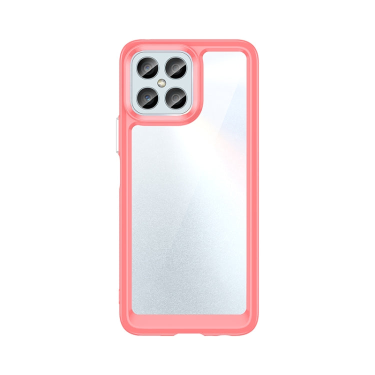 For Honor X8 Colorful Series Acrylic + TPU Phone Case