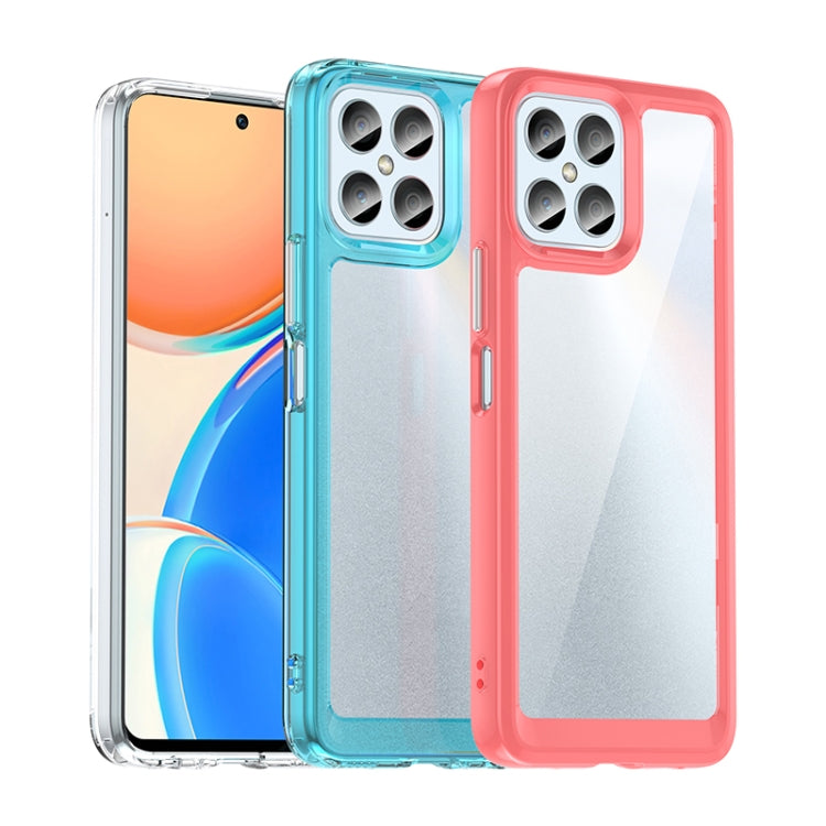 For Honor X8 Colorful Series Acrylic + TPU Phone Case