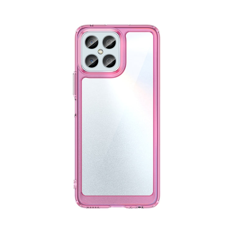 For Honor X8 Colorful Series Acrylic + TPU Phone Case