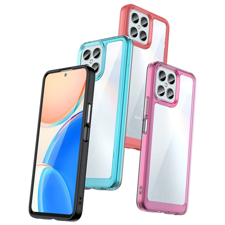 For Honor X8 Colorful Series Acrylic + TPU Phone Case