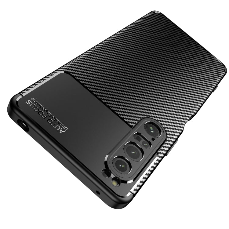 For Sony Xperia 1 IV Carbon Fiber Texture Shockproof TPU Case