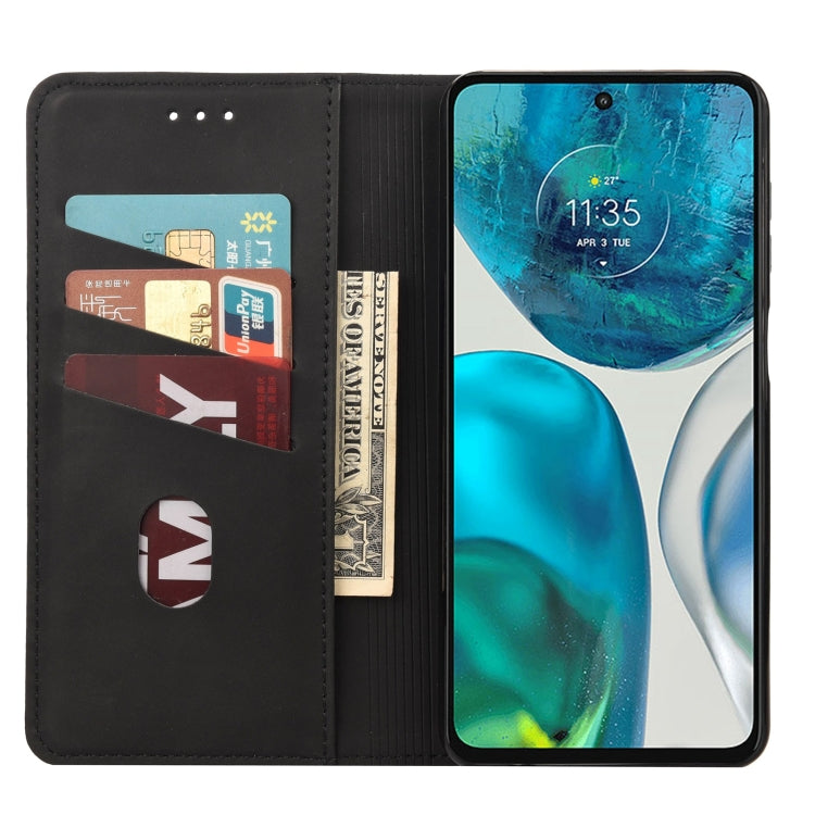 For Motorola Moto G52 Skin Feel Splicing Leather Phone Case