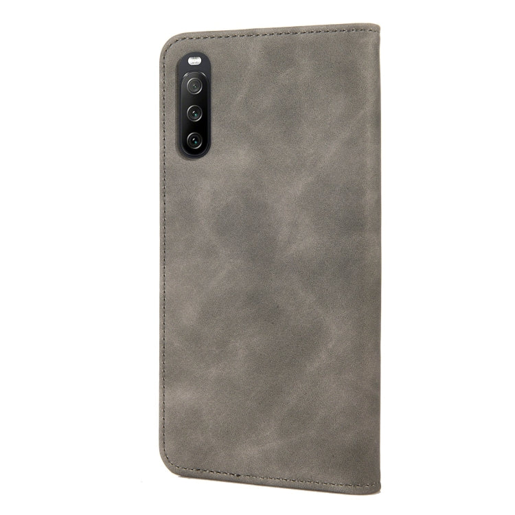 For Sony Xperia 10 IV Skin Feel Splicing Leather Phone Case