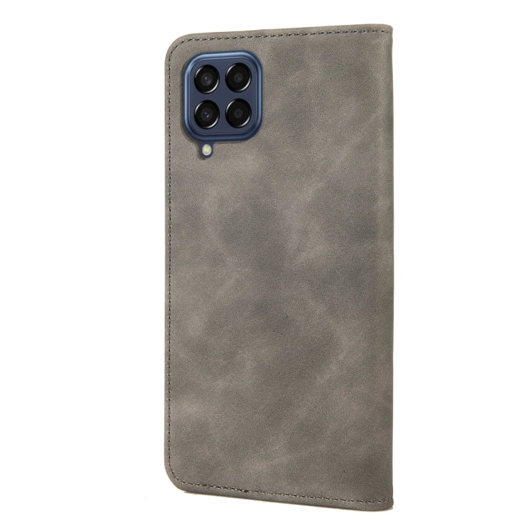 For Samsung Galaxy M53 5G Skin Feel Splicing Leather Phone Case