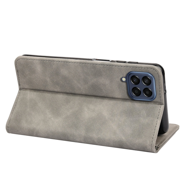 For Samsung Galaxy M53 5G Skin Feel Splicing Leather Phone Case