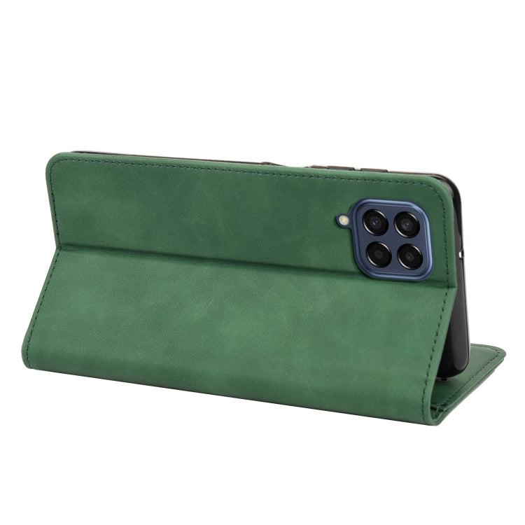 For Samsung Galaxy M53 5G Skin Feel Splicing Leather Phone Case