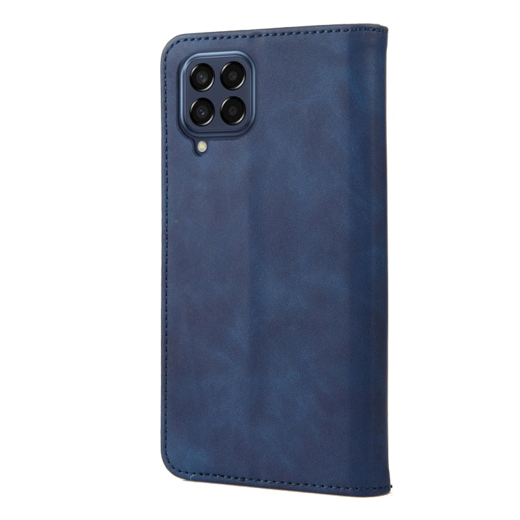 For Samsung Galaxy M53 5G Skin Feel Splicing Leather Phone Case