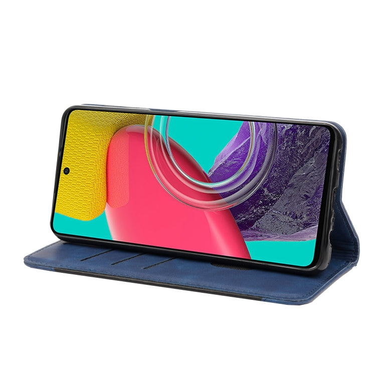 For Samsung Galaxy M53 5G Skin Feel Splicing Leather Phone Case