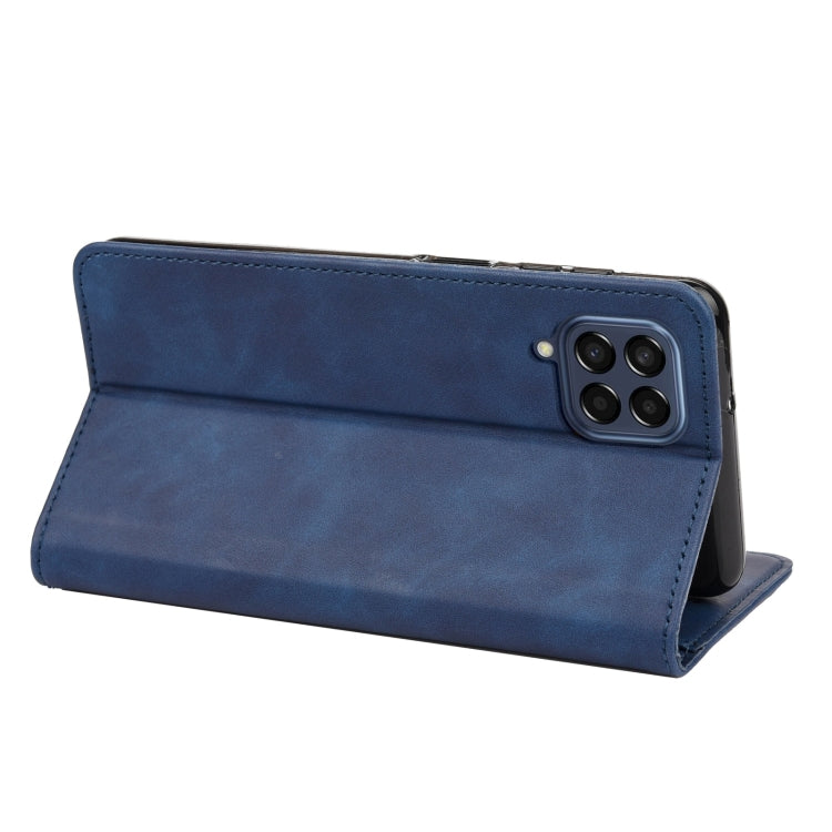 For Samsung Galaxy M53 5G Skin Feel Splicing Leather Phone Case